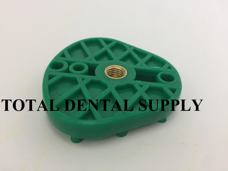Dental Oblong Articulating Mounting Plates - GREEN - DISPOSABLE - PLASTIC - 100 PCS
