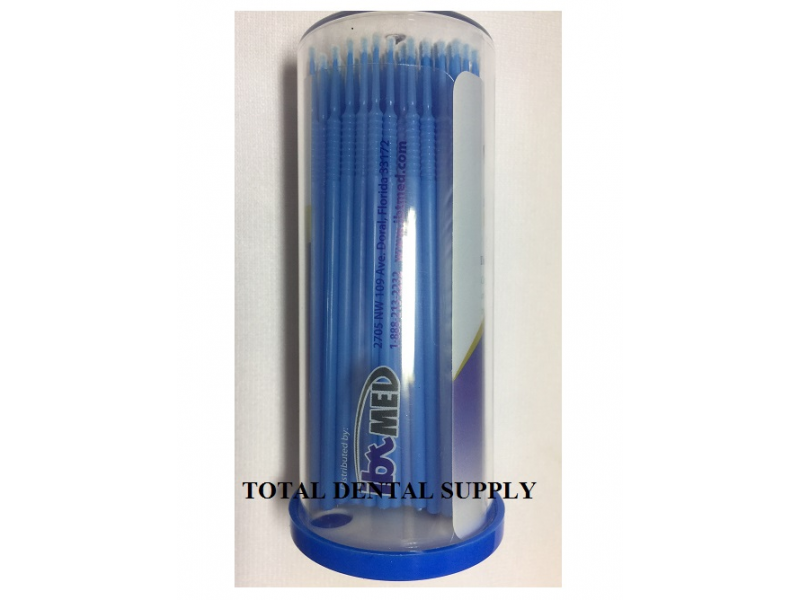 Micro Brush Applicator - FINE (SMALL) - BLUE - 100 PCS/TUBE